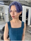 ハンサムショート×ネイビー