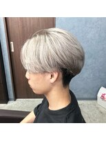 クレオ 福大通り店(CREO)&nbsp;センターパート×ホワイトシルバー