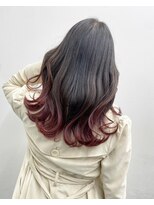 アンブルリュクス 中野(amble luxe)&nbsp;ワインレッド/すそカラー/ブリーチ/中野美容室
