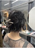 【安田汐里】結婚式・二次会におすすめボブハーフアップ＊
