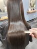 【ツヤ感UPで若見え♪】カット＋髪質改善カラー￥16000