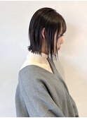 ウェットスタイリング ぷつんとボブ 顎下ボブ
