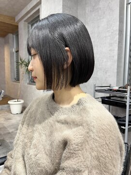 サクラ 岐阜(SAKURA) 首が綺麗に見える美髪矯正ボブ 髪質改善 岐阜美容室