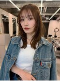 イメチェン美髪レイヤーフェイスフレーミングマロンブラウン2
