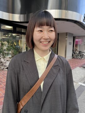 スタイル 茅ケ崎(STYLE) 【ハクラ】ぱっつんボブ 髪質改善ストレート