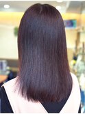 20代30代40代大人可愛い髪質改善カラーワインレッド透明感
