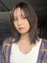 ガーデンヨコハマ(GARDEN YOKOHAMA) 暗めカラー/ミディアム/オリーブグレー/シースルーバング