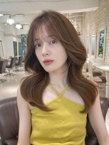 フォルテ 表参道店(FORTE)&nbsp;【フォルテ千鶴】アプリコットオレンジ/縮毛矯正/くびれヘア