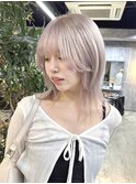 ミディアムレイヤー×ホワイトベージュ