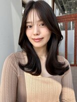 バイオレットジェム(Violet`jem)&nbsp;レイヤーカット顔まわりカットココアブラウン透明感KA-100