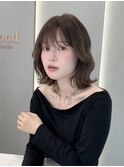 ◯ オリーブグレー/韓国/レイヤーカット/髪質改善/縮毛矯正/札幌