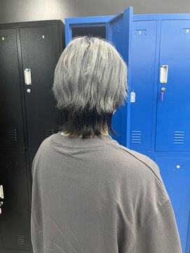 ホワイト 梅田(white) #シルバー×ブラック×中性ウルフ