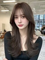 クイーン バイ ノイズ 西院(QUEEN by noism)&nbsp;ナチュラルレイヤートレンドカラー韓国風シースルーバング