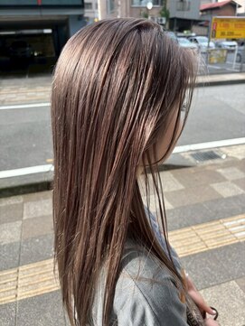  fit stand 千葉/ショートボブ/カット/パーマ/ダブルカラー/トリートメント/縮毛矯正 イメチェン/ピンクベージュ/アンブレラカラー[千葉]