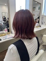ルシード スタイル リコット(Lucido Style Ricotto) ミニボブ切りっぱなしボブレッドブラウン