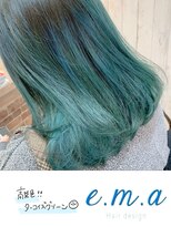 エマヘアデザイン(e.m.a Hair design) ターコイズグリーン