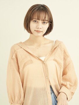 エンタク 新宿三丁目店(enntaku) マロンベージュ/Aライン/かきあげ/くすみカラー[新宿三丁目]