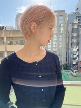 ロンド ストラーダ 心斎橋(Lond strada) ショート×ハイライト白髪ぼかし×シルキーベージュ[心斎橋]