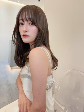 ラル 立川(lar) シアブラウン_くびれレイヤーベージュアッシュグレージュ前髪