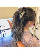 ロングヘアアレンジ