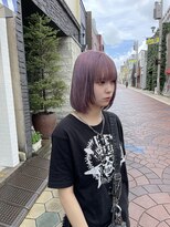 コレット 宇都宮(collet Gigi)&nbsp;前髪/マチルダボブ/ピンクベージュ/インナーグレー/ラベンダー