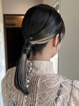 《mil hair desingのトレンドインナーカラー》ライフスタイルに合うインナーカラーをご提案*[ダブルカラー]