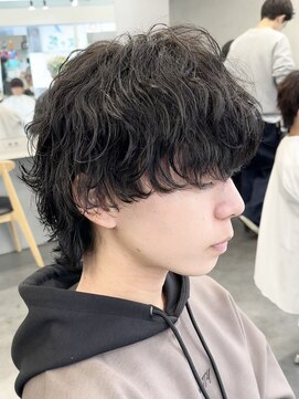 フィフス 渋谷(fifth) マッシュウルフ波巻きスパイラルパーマツイストスパイラルパーマ