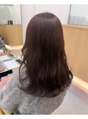 《花屋併設》ブラウンカラー［酸性ストレート/ヘアセット］