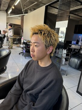 アイズ 海老名(AIZU) スパイキーショート ザクザクショート メンズカット 眉毛