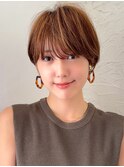 ショートボブ髪型30代40代50代前髪あり前髪なし面長丸顔【荒牧】