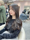 □ 韓国大宮顔周りレイヤーカットヨシンモリワンホンヘア