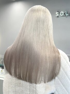 ソル ジングウマエ(SOL JINGUMAE) ミルクティーベージュレイヤーインナーカラーグレージュカラー
