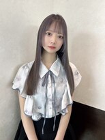 アース コアフュールボーテ 熊谷店(EARTH coiffure beaute)&nbsp;グレーラベンダー_ダブルカラー_ケアブリーチ_ワンホンヘア