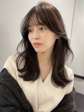 トイ(TOI) フェイスレイヤー/オリーブベージュ/シースルーバング/韓国ヘア