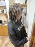 アンブレラカラー×レイヤーボブ