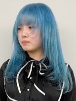 ウィコ 新宿(WICO)&nbsp;ペールブルー[新宿駅/ワンレン/ダブルカラー/小顔]