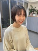 切りっぱなしボブ