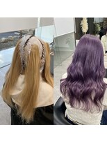 ガルボヘアー 桟橋店(garbo hair)&nbsp;ラベンダーハイトーンツヤ髪オイルカラー