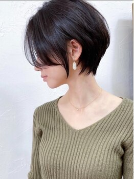 クララ(CLALA Ohashi)の写真/【髪質改善×ショート】ショートヘアでも驚くほど美髪に！髪質改善で扱いやすく、自信が持てるスタイルに♪