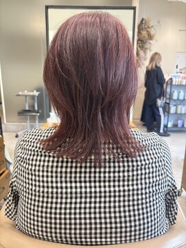 アローム(alom) くびれヘア/アプリコットオレンジ/ハイライトカラー/茅ヶ崎