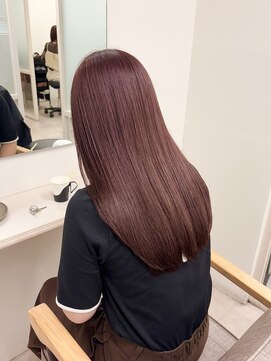 フレーム ヘア ルーム 天王寺駅前店(FRAME hair room) 艶ピンクカラー
