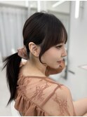 韓国ヘア　2wayバング &nbsp;レイヤーカット くびれヘア &nbsp;顔周り