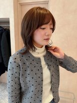 オン キャナルシティ博多前店(on)&nbsp;【晴音】顔まわりレイヤー/ブラウンベージュ/ミディアム/20代