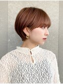 ハンサムショート/丸みショートボブ/20代30代40代50代/顔周り