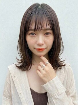 モッズヘア 足利(mod'hair) 透明感髪質改善カラー◎ミディアム×外ハネ30代40代春カラー