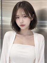 シー バイ ロンド 新宿(Sea by Lond)&nbsp;ワンホンレイヤー×ダークブルー[デジタルパーマ/ボブ/韓国]