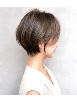 ウィールール 栄町店(WE RULE) ショートボブ×くびれショート|アッシュベージュ|30代40代人気