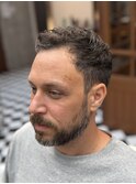 リバースセンターパートニュアンスパーマニュアンスウルフダウH