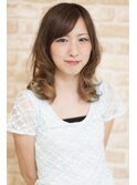 前髪＆顔周りの似合わせカットで小顔に見せるボリュームヘア