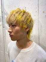 エル(EL by green)&nbsp;《tomi》ウルフレイヤー×ブロンドベージュ×束感イエロー